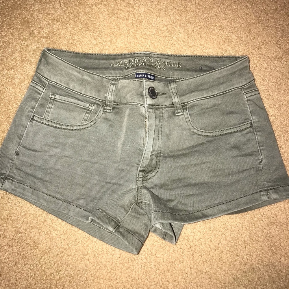 Olive green shorts